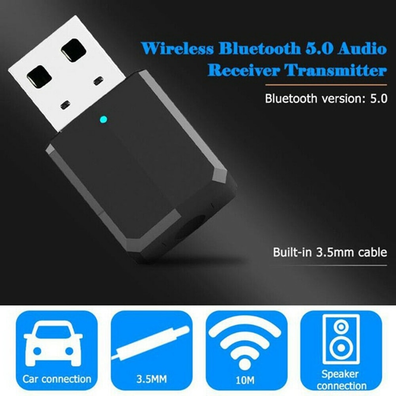 USB Bluetooth 5,0 Audio Receiver Transmitter 3,5mm Stereo Musik Wireless Adapter für TV Computer Lautsprecher Kopfhörer