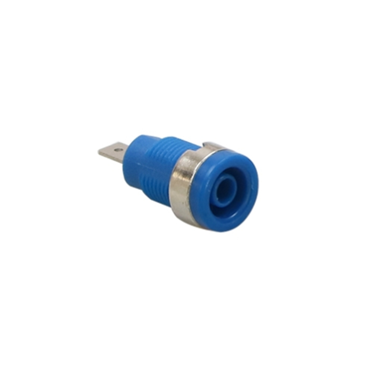 1/5/10PCS Insulated Safety 32A 4mm Banana Terminal 6 Colors Female Jack Panel Mount Socket Binding Post Wire Connector: Blue / 5PCS