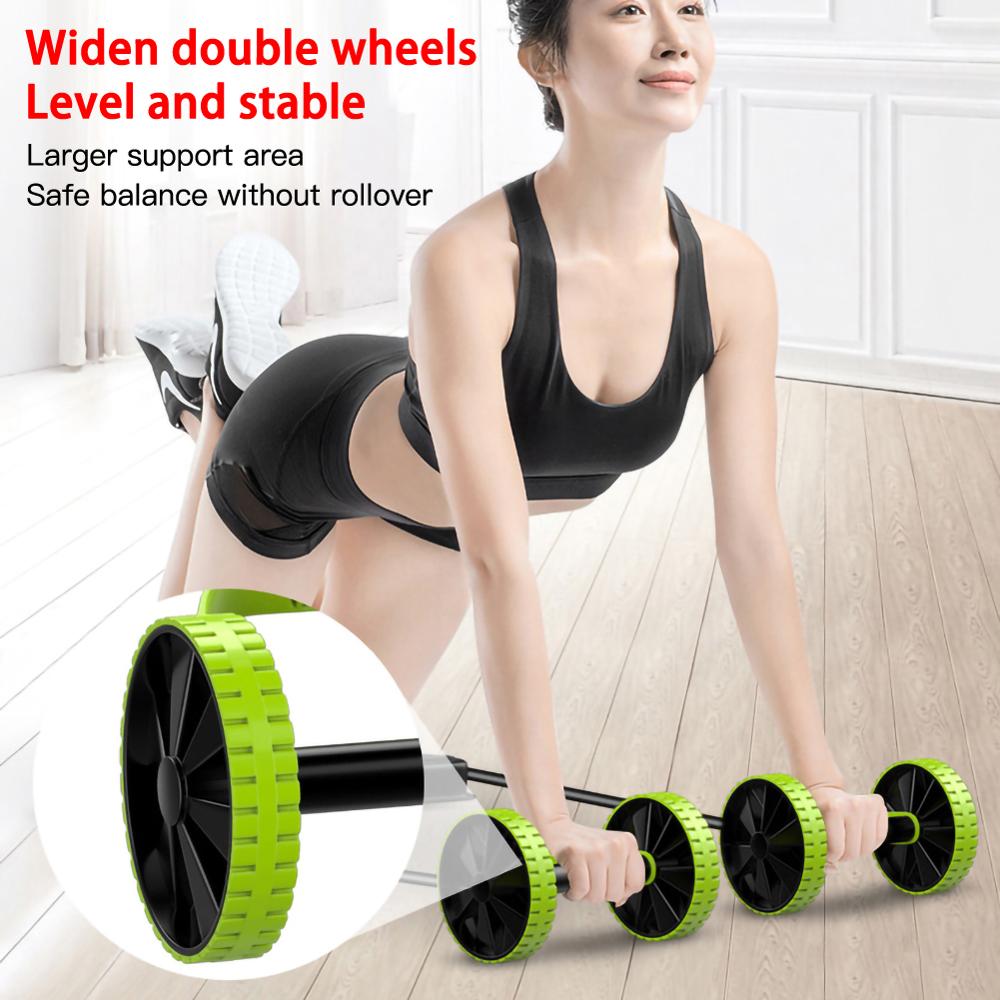 Ab hjul abdominal rulle modstandsbånd trække reb træning derhjemme for abdominal muskel træner træner fitnessudstyr