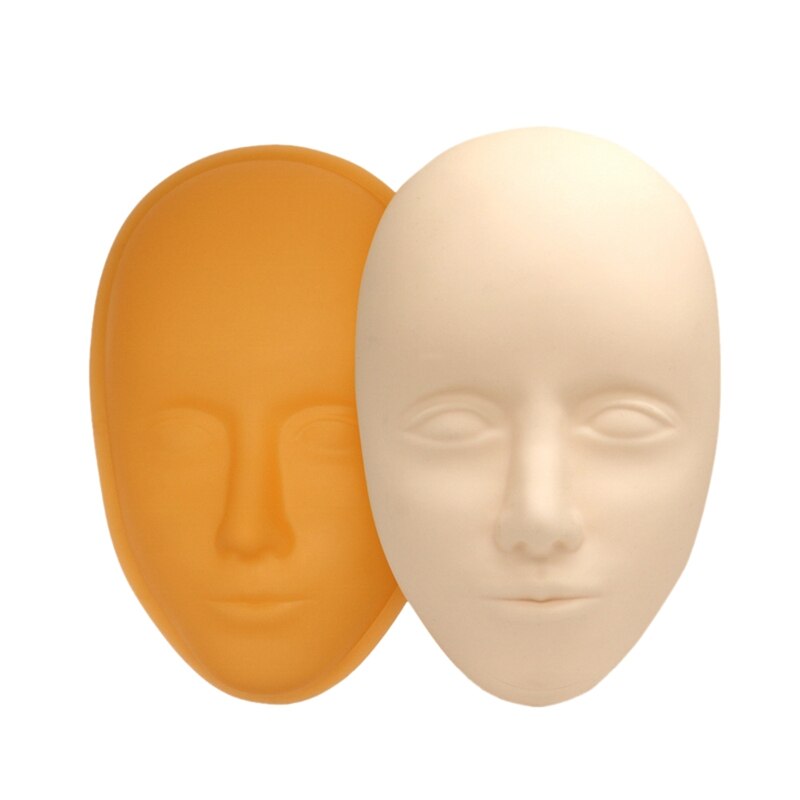 5d ansigtstræning hoved silikone praksis permanent makeup læbe øjenbryn hud mannequin dukke ansigt hoved: Default Title