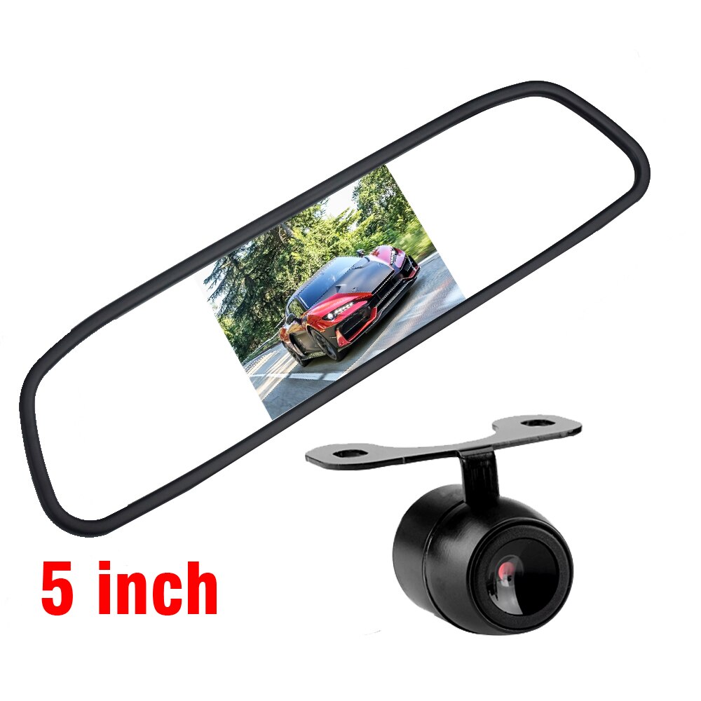 5.0 "Kleur Hd Ccd Auto Display 5 Inch Vouwen Digitale Scherm 2 Kanaals Video-ingang Dvd Speler Dc 12/24V Monitor: Bruin