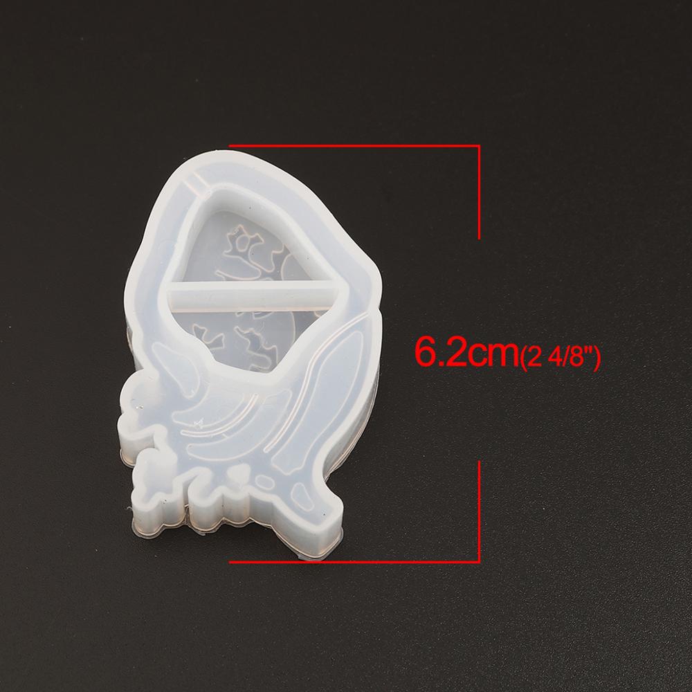 Siliconen mal voor sieraden van hars, siliconen mal voor het maken van sieraden, kat, paard, walvis, dier, schattig, doe-het-zelf sieradengereedschap,  , 2 stuks: 6.2 cm x 3.8cm