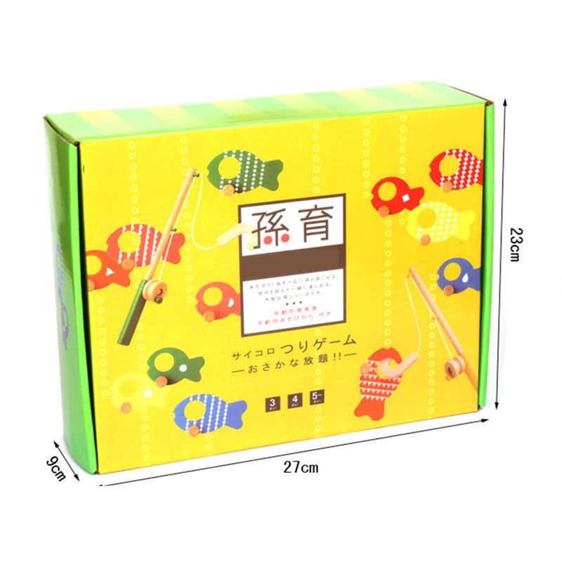 Candywood Kinderen Vissen ouder-kind Houten Spelen Vissen Game Cartoon Patroon Vis Model Educatief Speelgoed voor baby kids