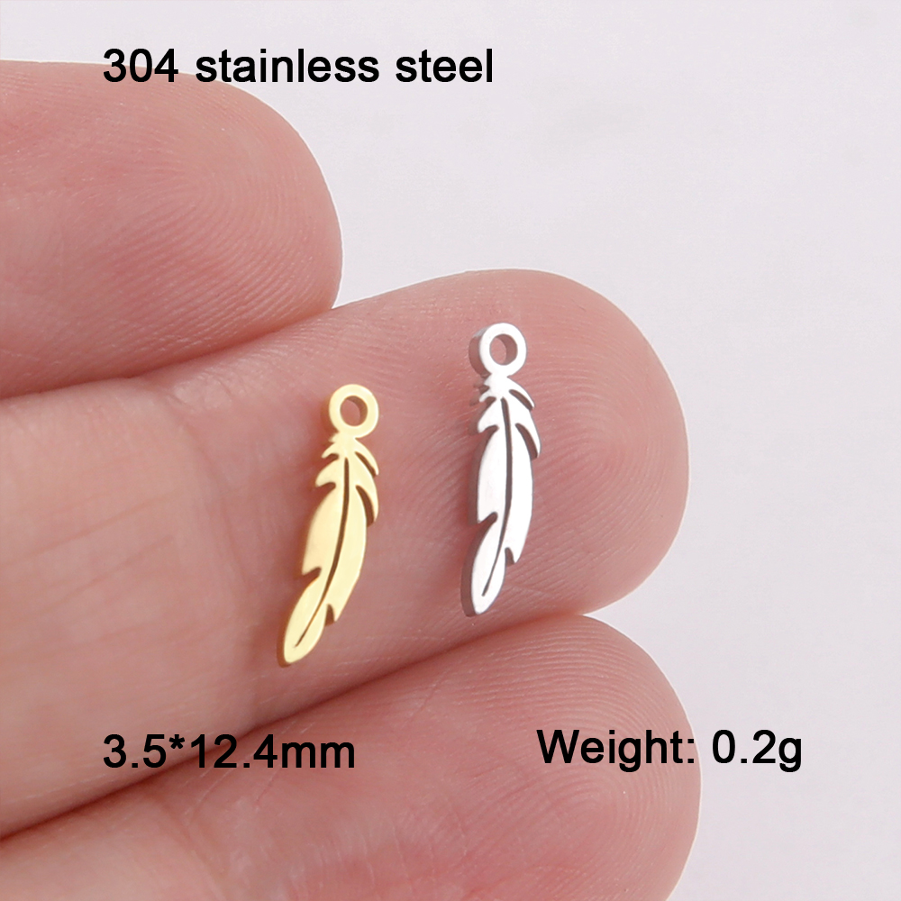 EUEAVAN 5 stks Dier Rvs Charms Kat Vlinder Poot Libel Vissenstaart DIY Hanger Ketting Sieraden Maken Accessoires