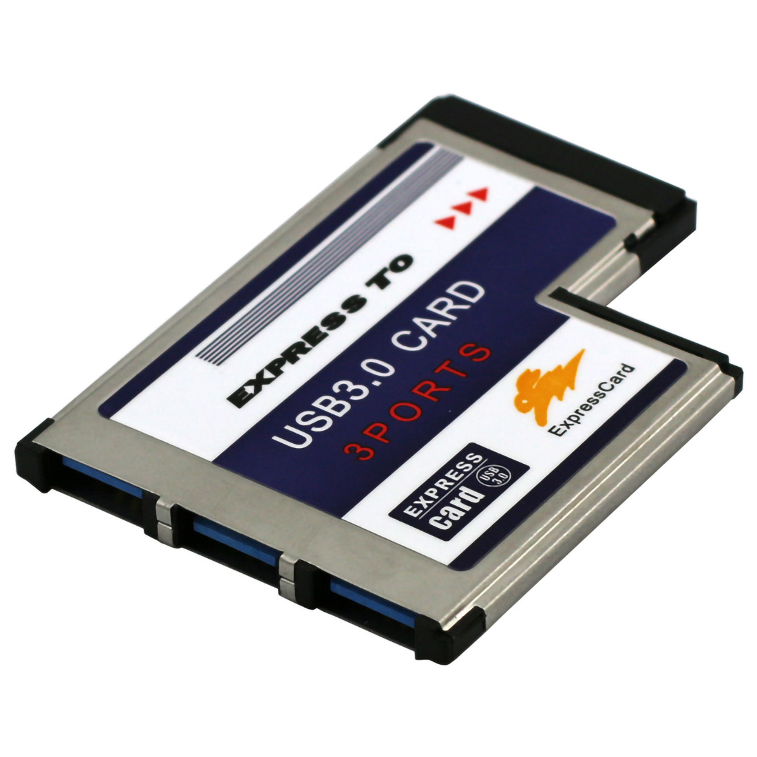 3 Ports USB 3.0 to Expresscard 54mm Express Card Hidden Inside USB3.0 Expansion Adapter Converter for PCMCIA Laptop Notebook