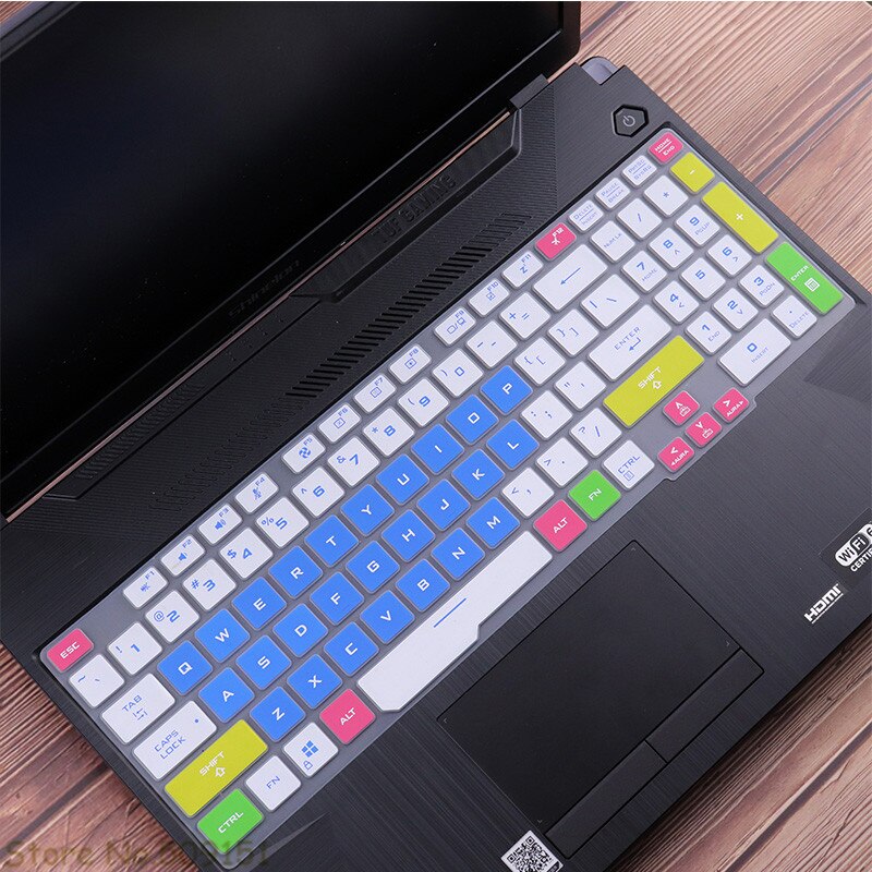 Silicone Keyboard Cover Skin For Asus TUF A17 FA706 Fa706ii FA706iu ASUS TUF Gaming A15 FA506 FA506iu FA506iv Fa506ii Laptop: Candy blue