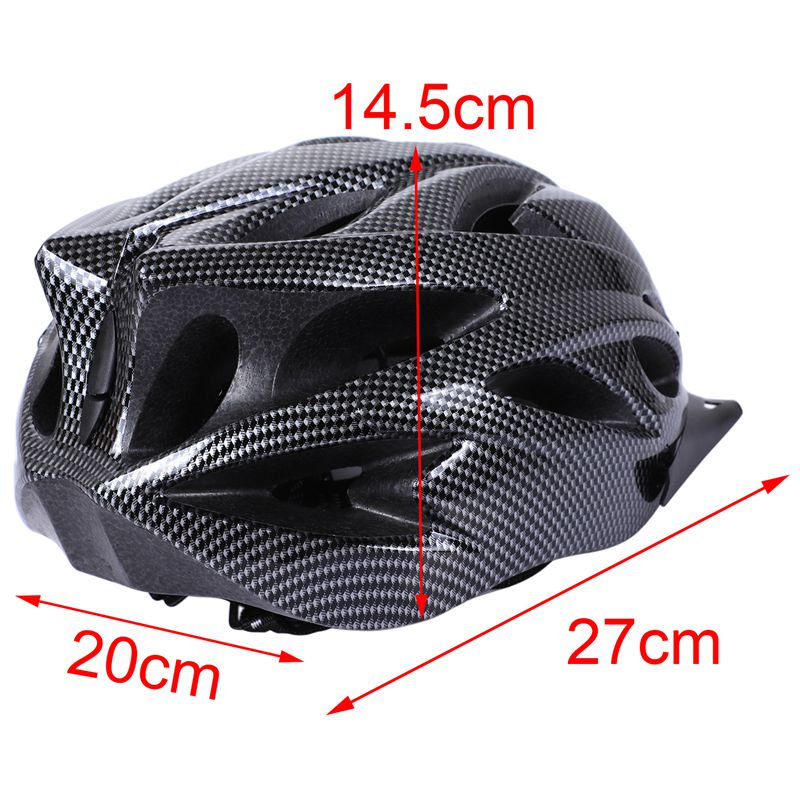 Carbon Bicycle Helmet Bike MTB Cycling Adult Adjustable Unisex Safety Helmet