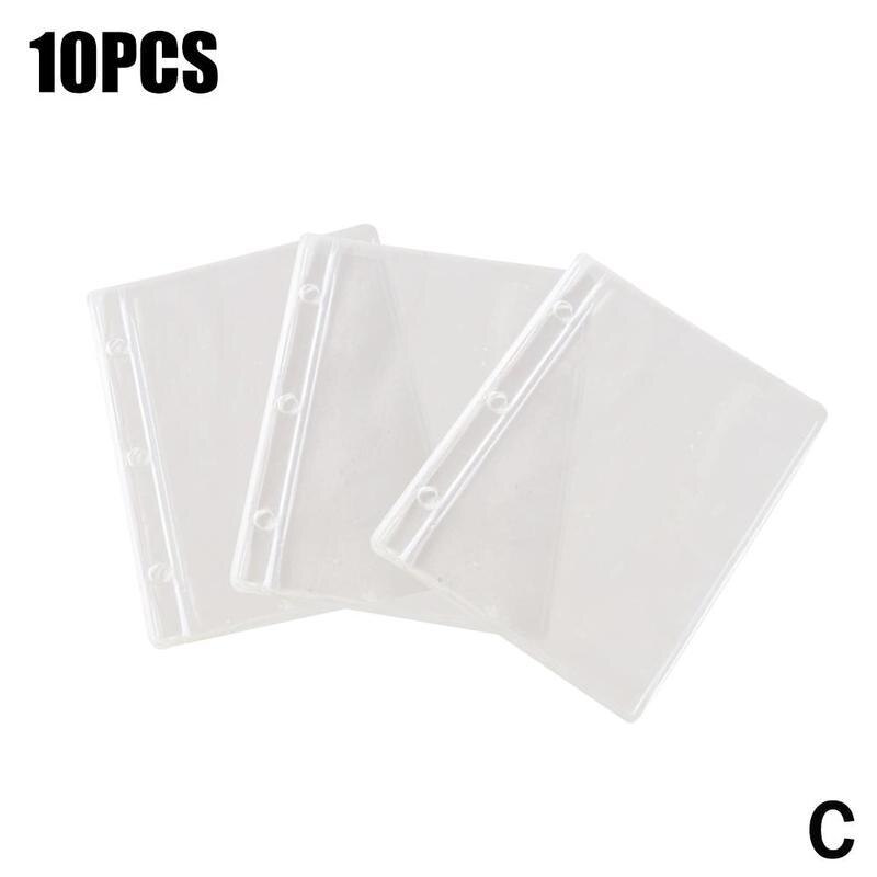 Mini 3 Gat Notebook Losbladige Bindmiddel Planner Boek Dagboek Transparante Pvc Cover