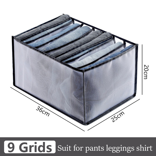 Jeans Organisation Aufbewahrungsbox Schrank Organizer Kleidung Organisation System Schublade Organizer Schrank Hosen Aufbewahrung Organizer: Himmel Blau