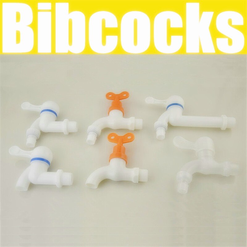 2pcs/lot 1/2" 3/4"PPR Fast On Faucet Bibcock Plastic Faucet Plastic Tap Kitchen Faucet Washing Machine Tap bathroom