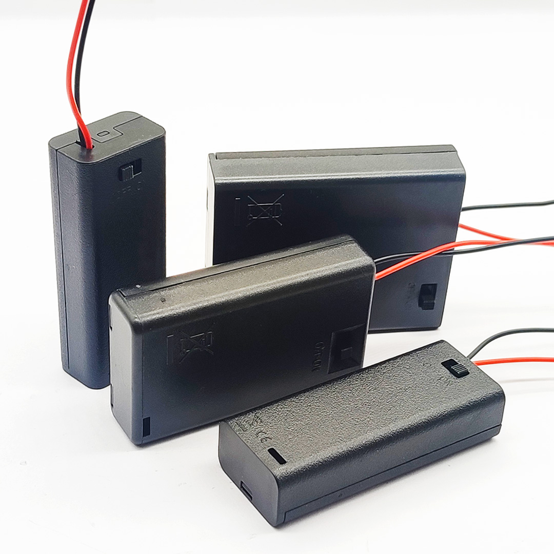 AAA Battery Holder AAA Battery Case With Leads With ON/OFF Switch Cover 2 3 4 Slot AAA Standard Battery Container