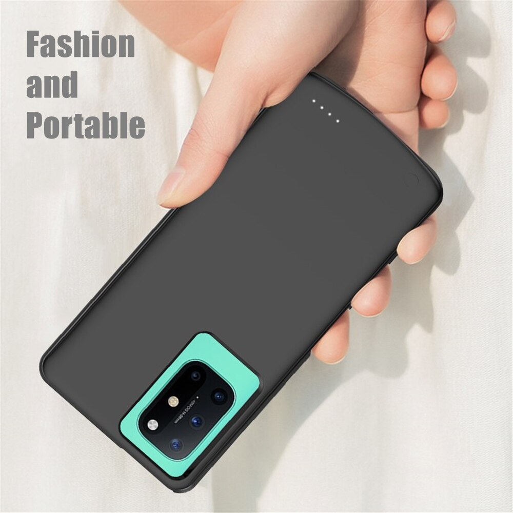 6800mAhBattery Ladegerät Fällen Für OnePlus 8T Batterie fallen Silikon Externe Batterie Ladung Abdeckung Für Oneplus 8T Energie fallen
