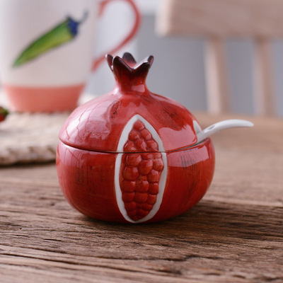 Frutta di Stile di Disegno di Zucchero Ciotola di frutta A Casa impostato Da Cucina Ceramica saldi Condimento pentola Vasetti: design 7