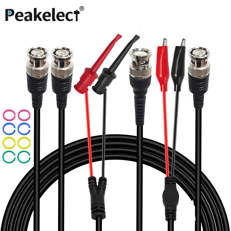 Peakelect P1260D Multimeter Test Leads kit + Oscilloscope Probes + BNC Test Leads Replaceable Multi-function Test Accessories
