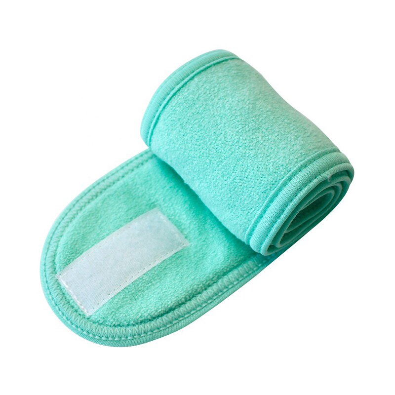 Banda para la cabeza para el sudor para mujer, bandana elástica lavable para la cabeza, accesorios deportivos para el cabello, maquillaje,: Verde