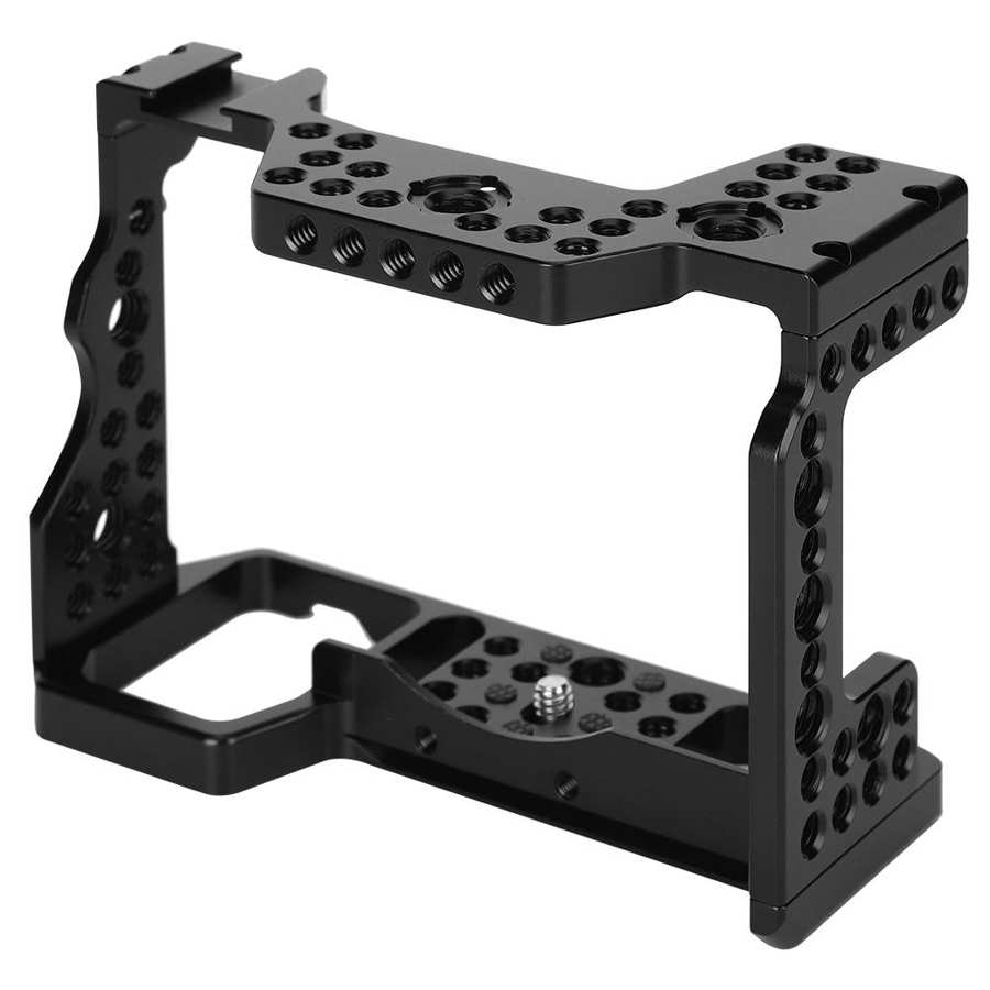Camerakooi van aluminiumlegering met beschermhoes en coldshoe-bevestiging, geschikt voor sony  a9/a73/a7r 3/a7m 3 camerakooi