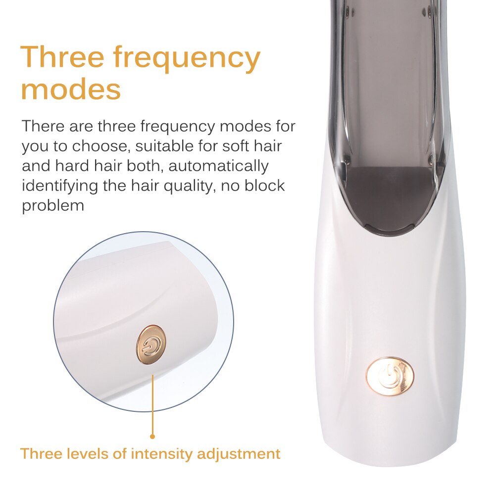 Vacuum Pet Clipper Rechargeable Three Modes Mute Hair Cutter With Detachable Blade And Two Combs Vacuum Pet Clipper Pet