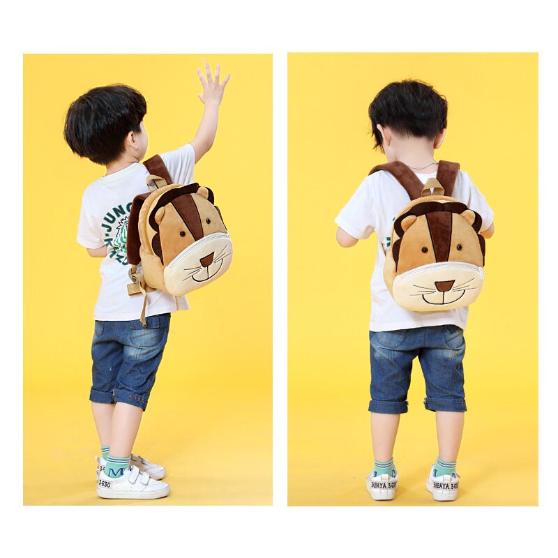 BOBDOG 3D Animal Plush Children Backpacks kindergarten Schoolbag Kids Backpack Children School Bags Girls Boys Back