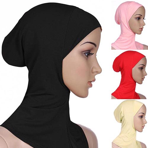 Bonnet hijab musulman doux et intégral, sous-foulard islamique, bonnet, châle, foulard islamique, bandeau intérieur