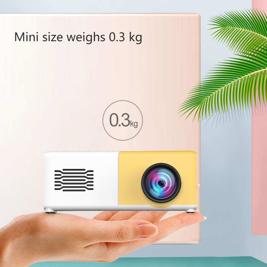 LED Video Projector Home Theater Portable Mini 1080P Projectors Support HDMI USB AV Remote Control for Home Children 100-240V