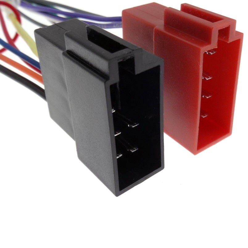 Biurlink 16 pin iso din stik bilradio ledningsnet kabel adapter ledning stik til alpine cda cde ida 22 x 10mm 16 pin stik