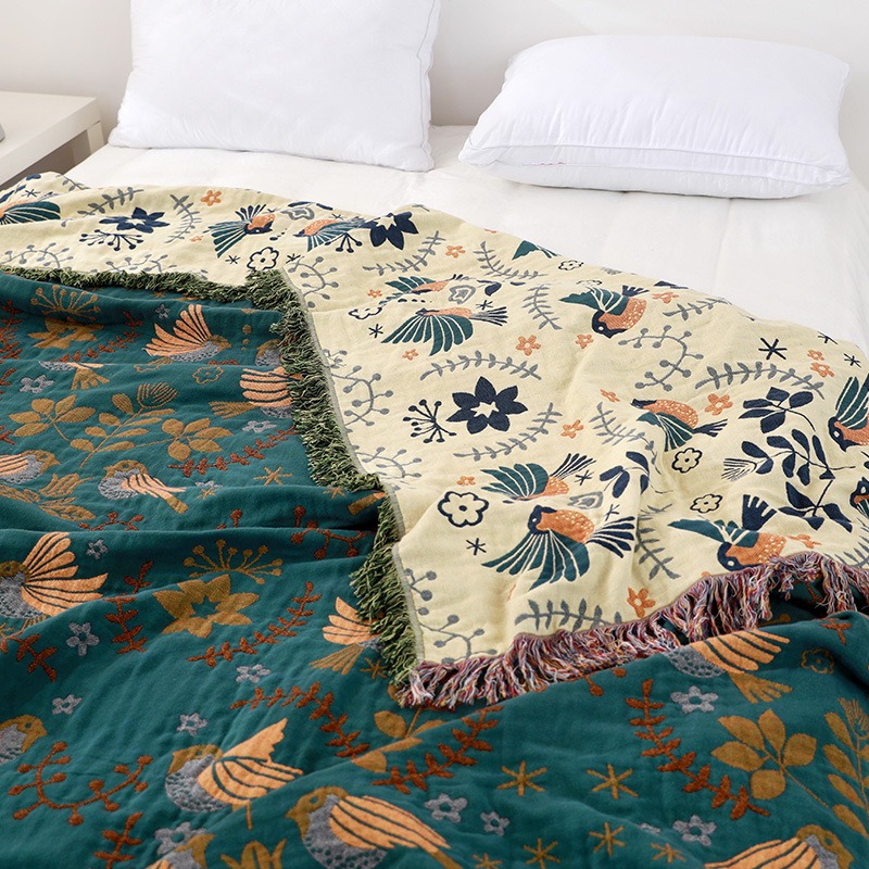 Couverture Japonaise Confortable en Coton, pour Lit, Randonnée, Hôtel, Serviette Universelle, Quatre Saisons
