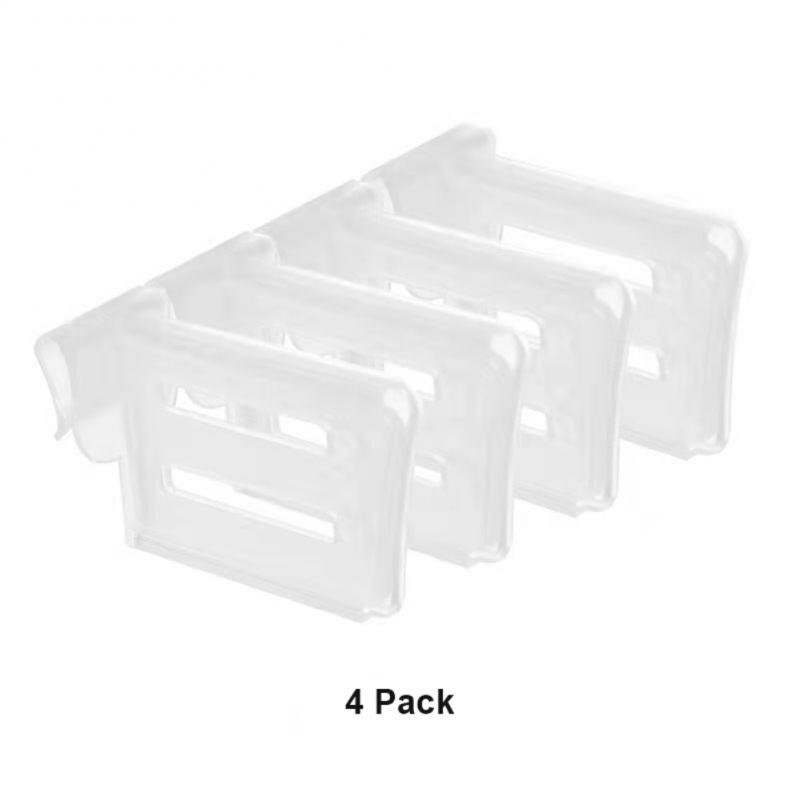 4pcs Refrigerator Storage Partition Board Retractable Plastic Divider Storage Splint For Kitchen DIY Bottle Can Shelf Organizer: Default Title