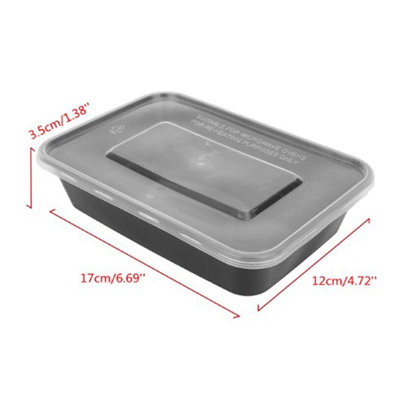 10 Pcs Microwavable Voedsel Maaltijd Opslag Containers Herbruikbare Lunchboxen Bento Box