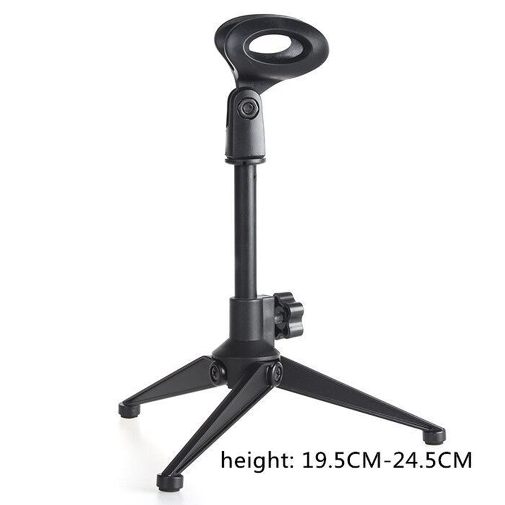 With Clamp Tripod Mount Adjustable Zinc Alloy Portable Lightweight Practical Compact Desktop Mini Bracket Microphone Stand Table