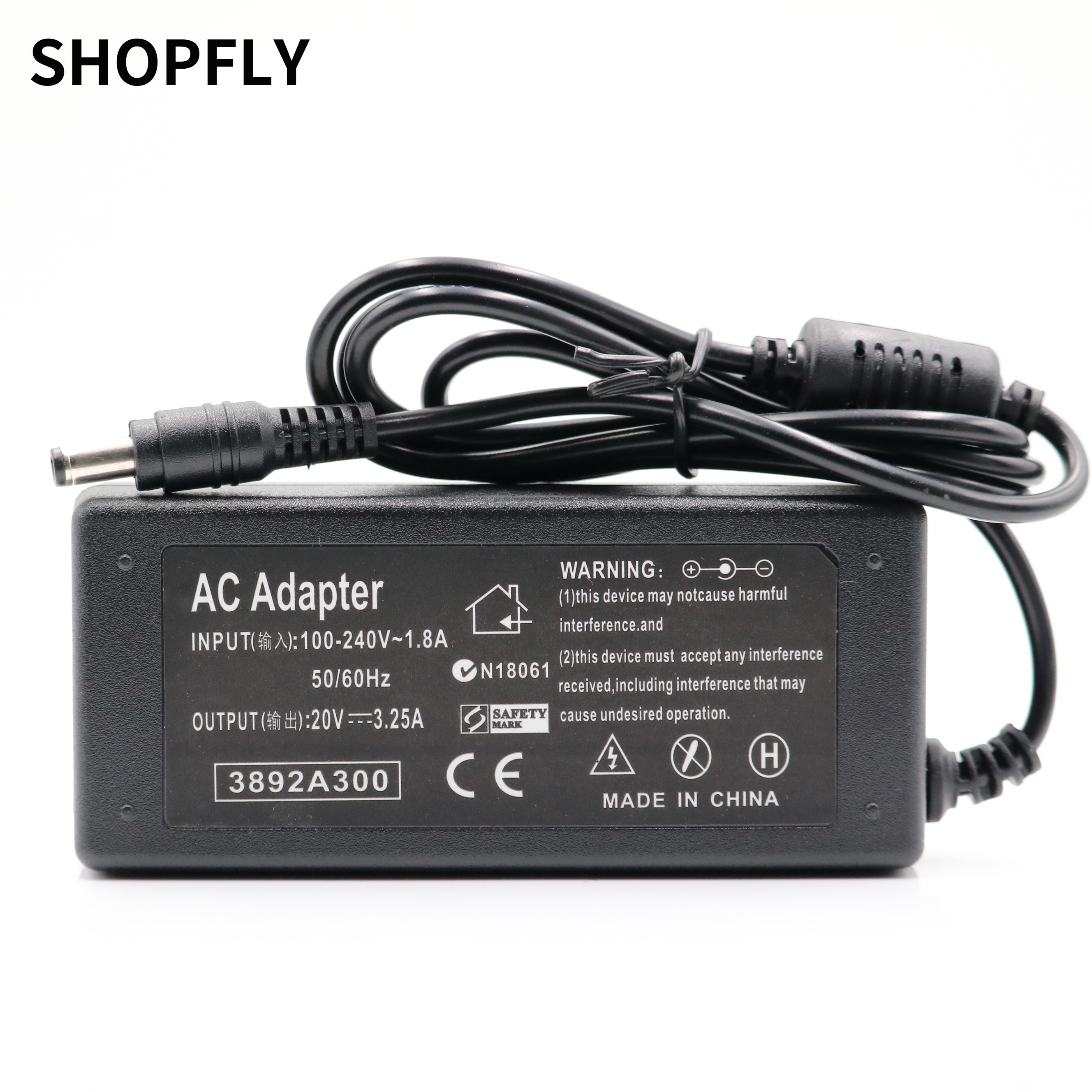 20V 3.25A Power Ac Adapter Laptop Oplader Voor Lenovo Ideapad N586 P580 P585 PA-1650-56LC CPA-A065 36001792 Adapter