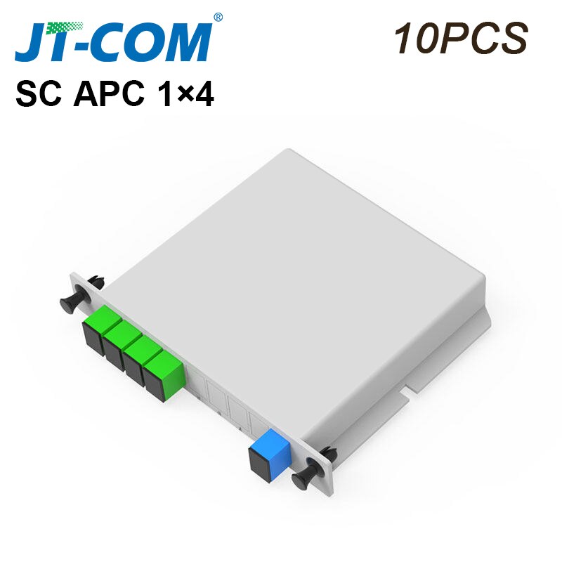 PLC Cassette Insertion Type SC APC 1x4 Fiber Optic Splitter 1x8 SC UPC Fiber Optical Box FTTH 1x16 PLC Splitter box: 1x4 SC APC 10pcs