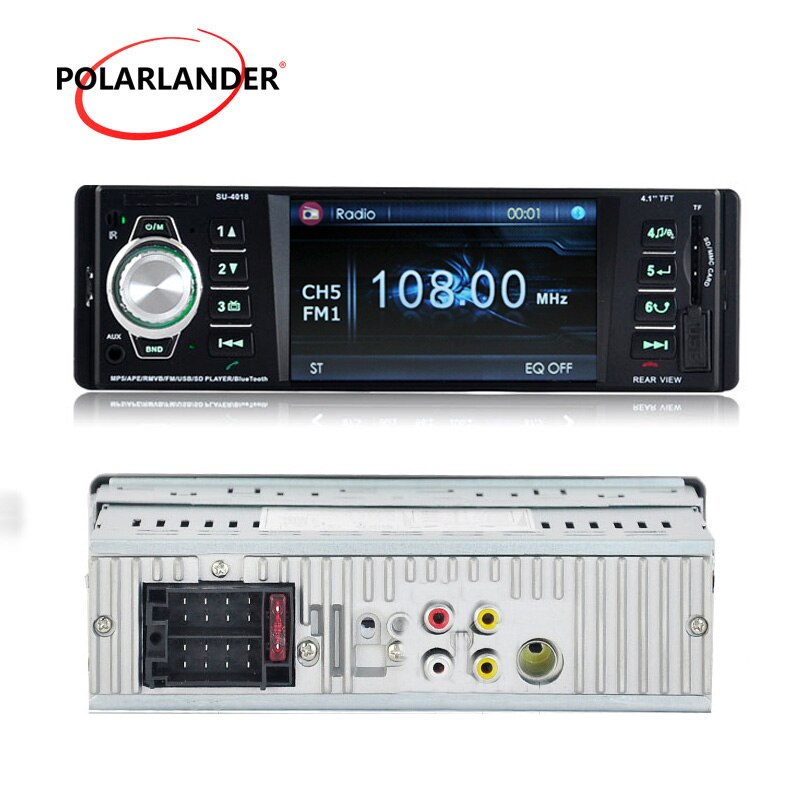 Car Audio Bluetooth AM FM Car Radio Stereo AUX-IN MP4 auto tapes Player FM USB SD 1 Din Remote Control Radio cassette player