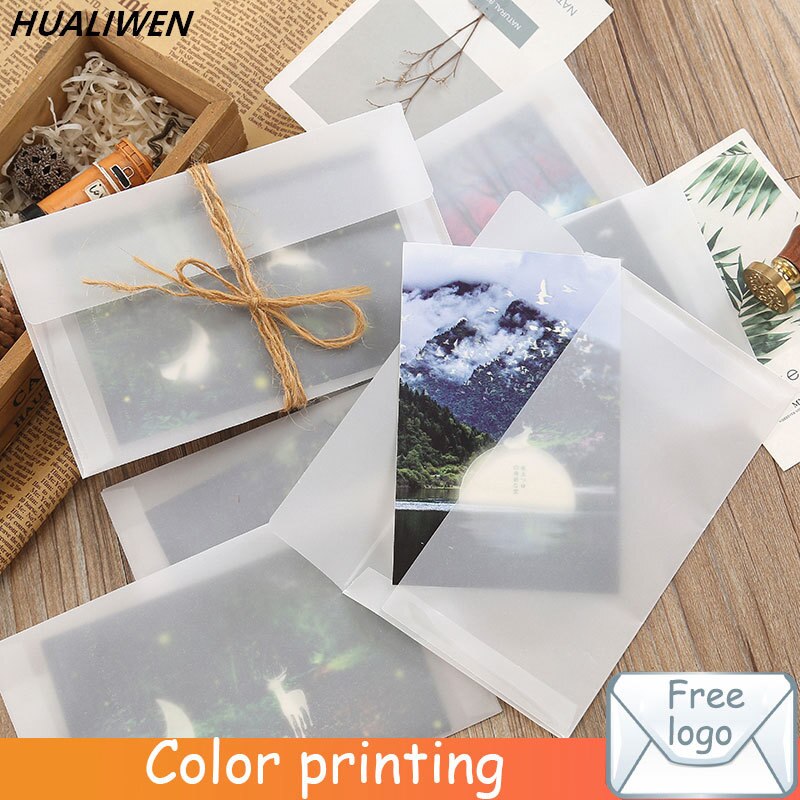 10PCS/Lot DIY Transparent Envelope Envelope Wedding Invitation Birthday Party Invitation Envelope