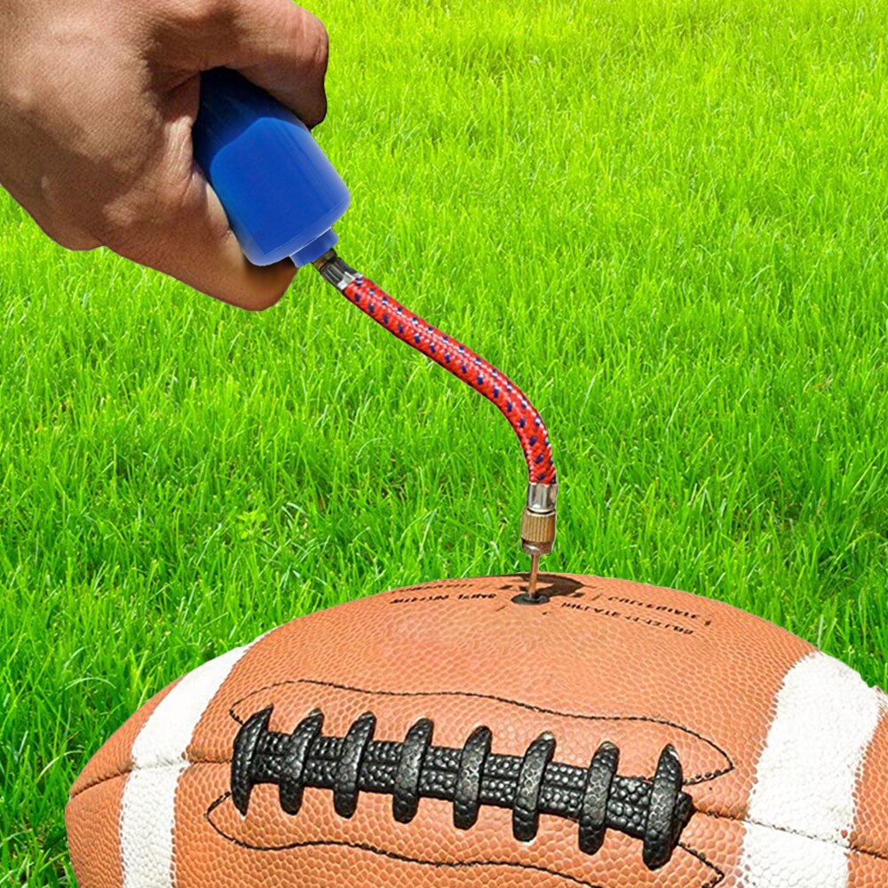 FußBall FußBall Aufblasbare Ball Hand Luftpumpe mit Nadel Kunststoff Inflator Ball Pumpe Nadeln Ventil Adapter einstellen für Basketball