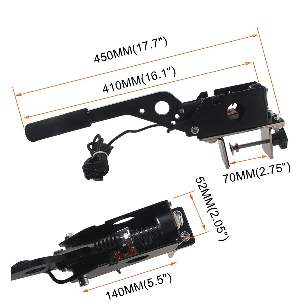 SIM USB Handbrake for Racing Games G25/27/29 T500 FANATECOSW DIRT RALLY BLACK