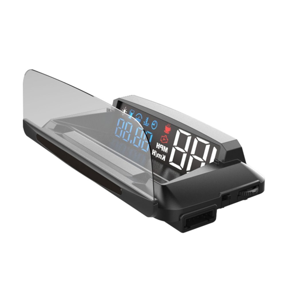 Auto Head Up Display HUD Display OBD2 with projection screen Speedometer Auto Height Overspeed Alarm for All Auto