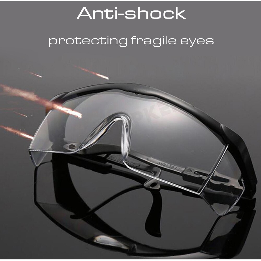 Safety Goggles Eye Protection Anti fog Clear Protective Glasses Health Care for Family Work Outdoor