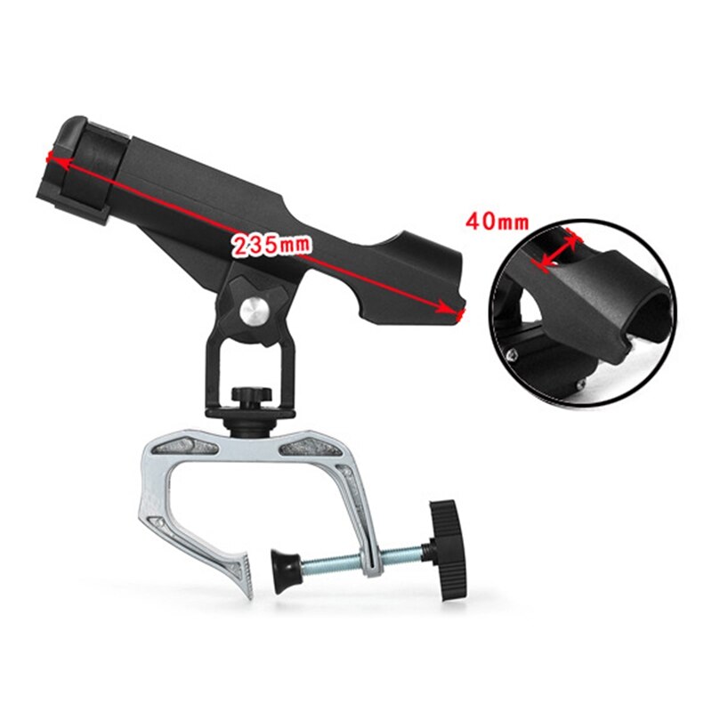 Fishing Rod Holder Folding Holder Clamp Opening 360 Degree Adjustable Rod Racks for Boat Fishing Rod Stand Bracket Rack