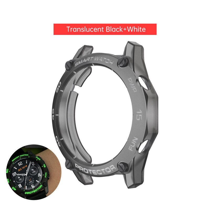 Case for Huawei Watch GT2 46mm Colorful Smart Watches Cover TPU Shell GT 2 46mm Protector SIKAI Sport Accessories for Huawei GT2: black white