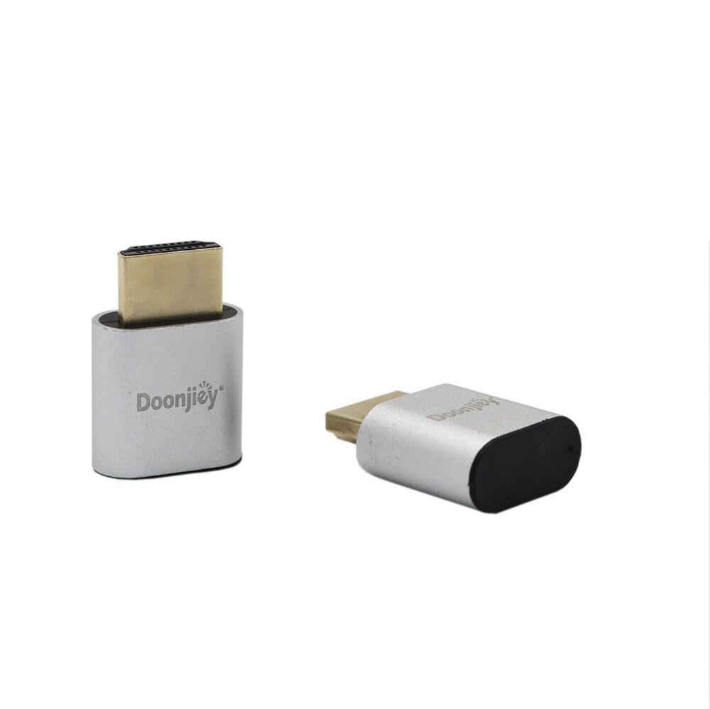 HDMI-compatible 1.4 DDC EDID Dummy Plug VGA Adapter Virtual Display Headless Ghost Display Emulator Video card Lock plate