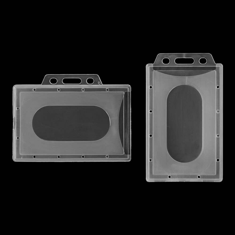 3Pcs Acryl Unisex Plastic Multi-Gebruik Hard Plastic Badge Werk Id Kaarthouder Protector Cover Case Id-kaart houder Nuttig