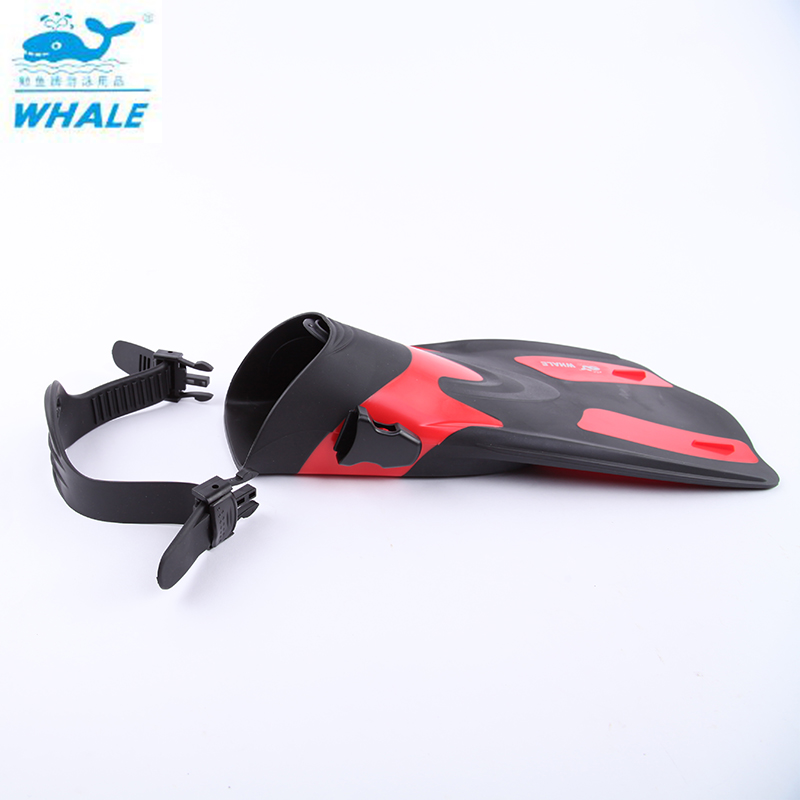 Aletas de buceo ballena ajustables para adulto, zapatos cortos de buceo, aletas de natación, aleta de pie, aletas de buceo con talón