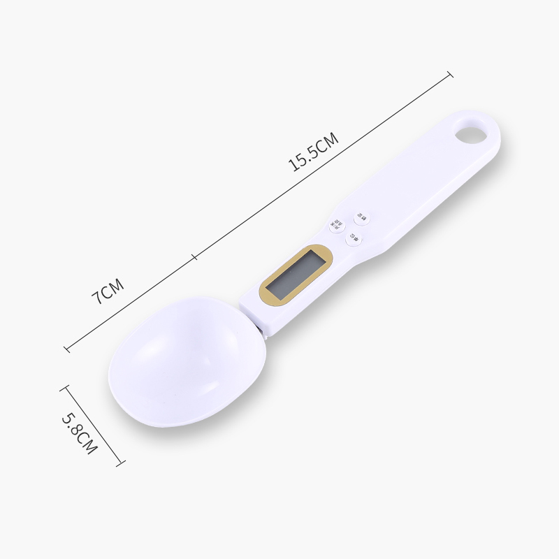 Elektronische Küchenwaage, 500 g, 0,1 g, LCD, digitale Messung von Lebensmitteln, Mehl, digitale Löffelwaage, Mini-Küchenwerkzeug für Milch, Kaffeewaage