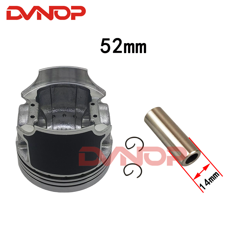 Anillo de pistón para motocicleta, conjunto de piezas de motocicleta, 52mm, AN125, HS125T, HJ125T, aplicable para Suzuki, 125cc