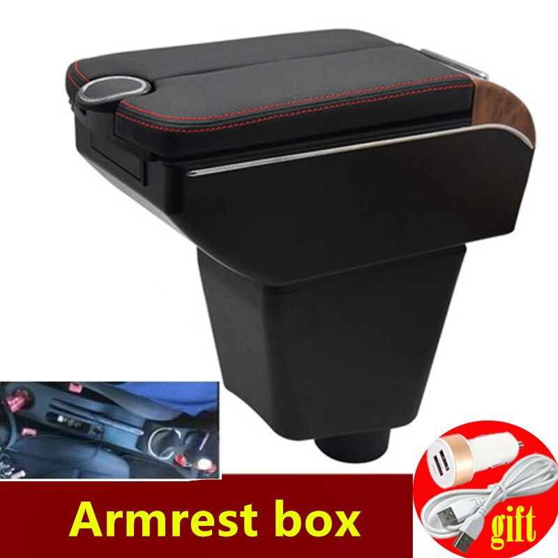 Für Renault Clio 3 Captur Armlehne Kasten Doppel türen öffnen 7USB Center Konsole Lager Kasten Arm Rest