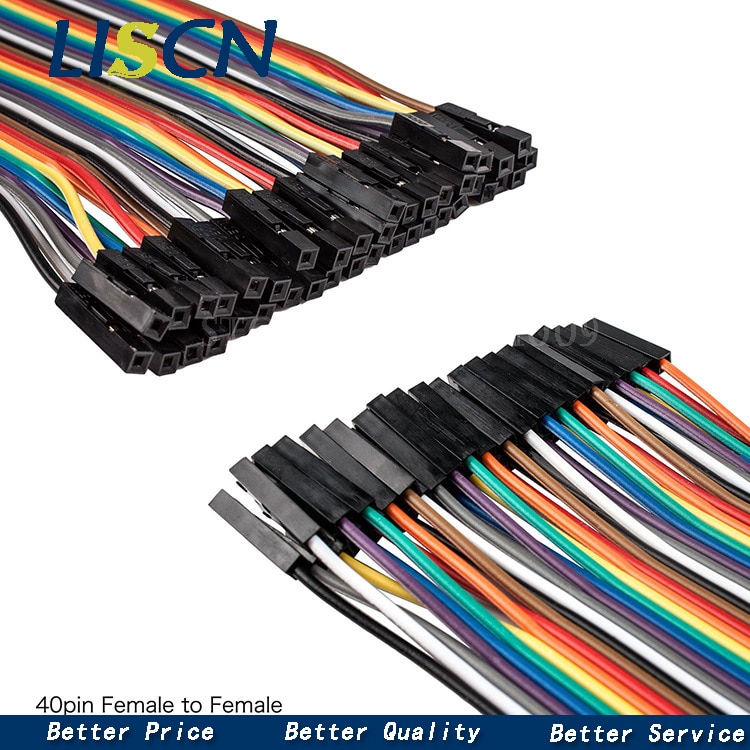 Cable Dupont de línea macho a macho + hembra y hembra a hembra, 40 Pines, 10CM, 120 Uds., para KIT de bricolaje Arduino