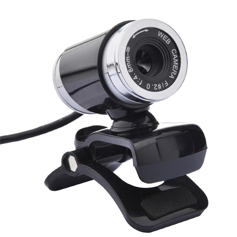 Webcam USB 12 Megapixel High Definition Camera Web Cam 360 Degree MIC Clip-on Webcam for Skype Computer Desktop Laptop PC: Black