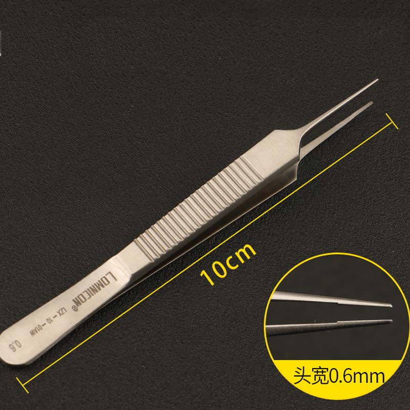 Fat tweezers Double eyelid fine tweezers No hook tethering tweezers Eye plastic tweezers: Red