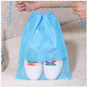 ETya 2 Dimensioni Donne Scarpe Da Uomo del Sacchetto di Drawstring Del Sacchetto Del Sacchetto tessuto Non Tessuto Portatile Da Viaggio Scarpe Clothes Organizer Imballaggio borse: Blu / S