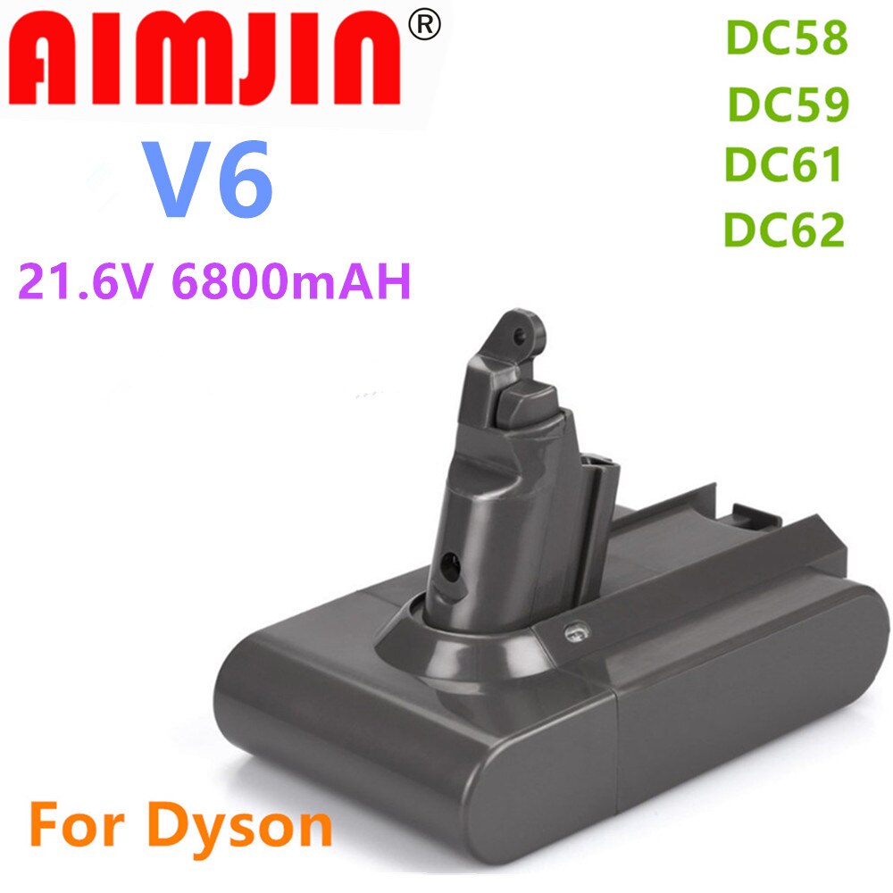 Dyson Dc62 Batterie 4.0/6.8/9,8 Ah 21,6 V Li-Ion Batterie Für Dyson V6 DC58 DC59 DC61/62/74 SV07 SV03 SV09 Staubsauger Batterie: 6.8A